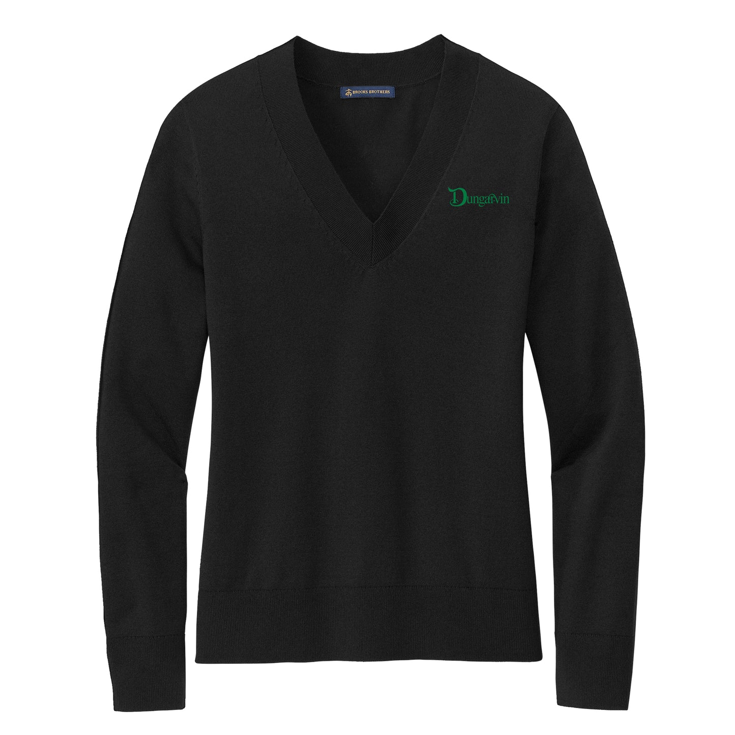 Ladies Brooks Brothers® Cotton Stretch V-Neck Sweater