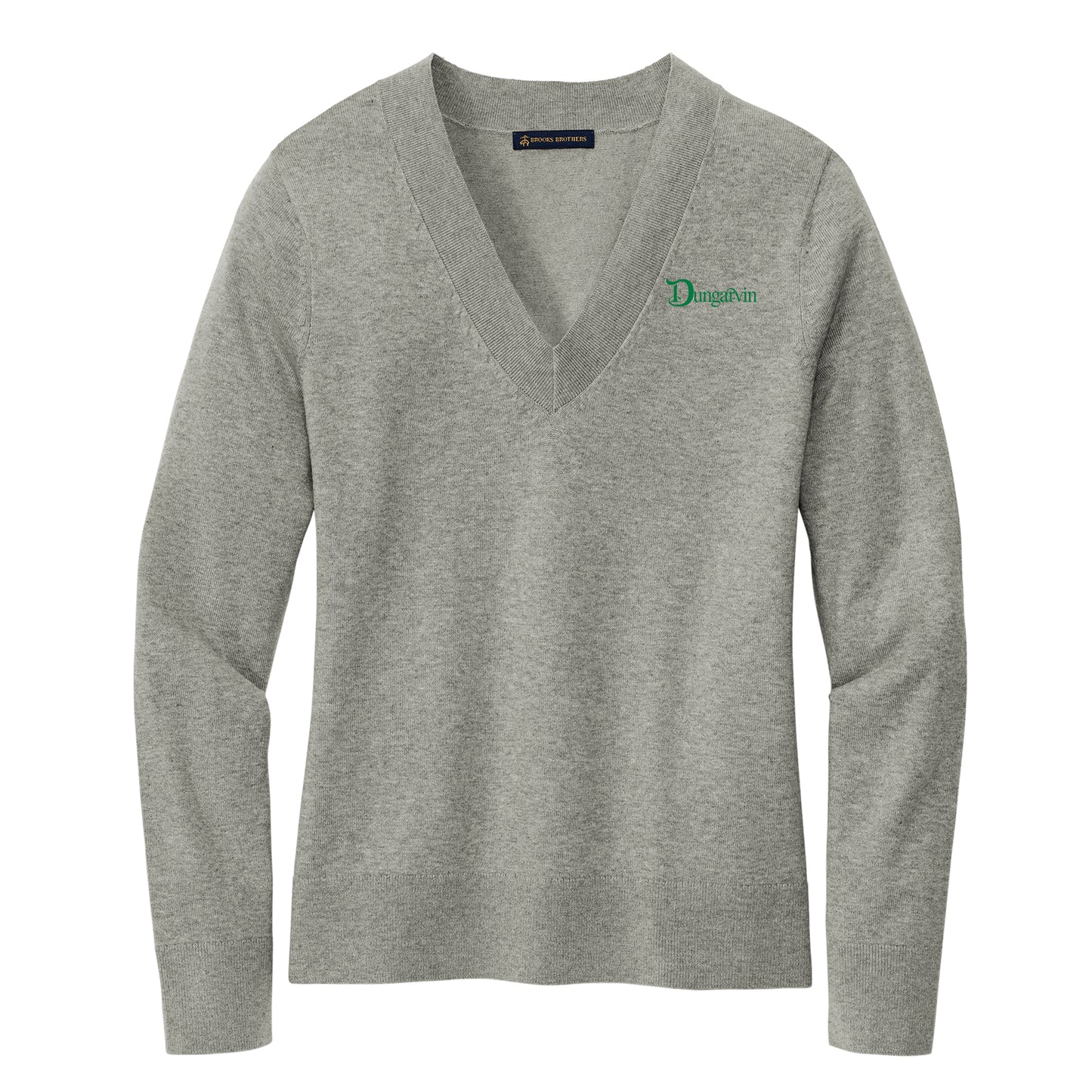 Ladies Brooks Brothers® Cotton Stretch V-Neck Sweater