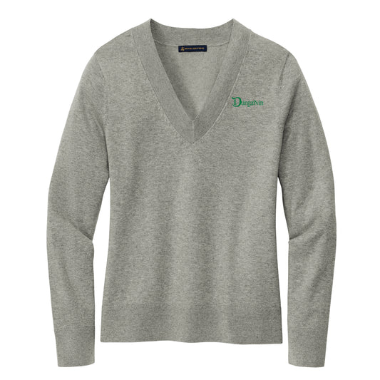 Ladies Brooks Brothers® Cotton Stretch V-Neck Sweater