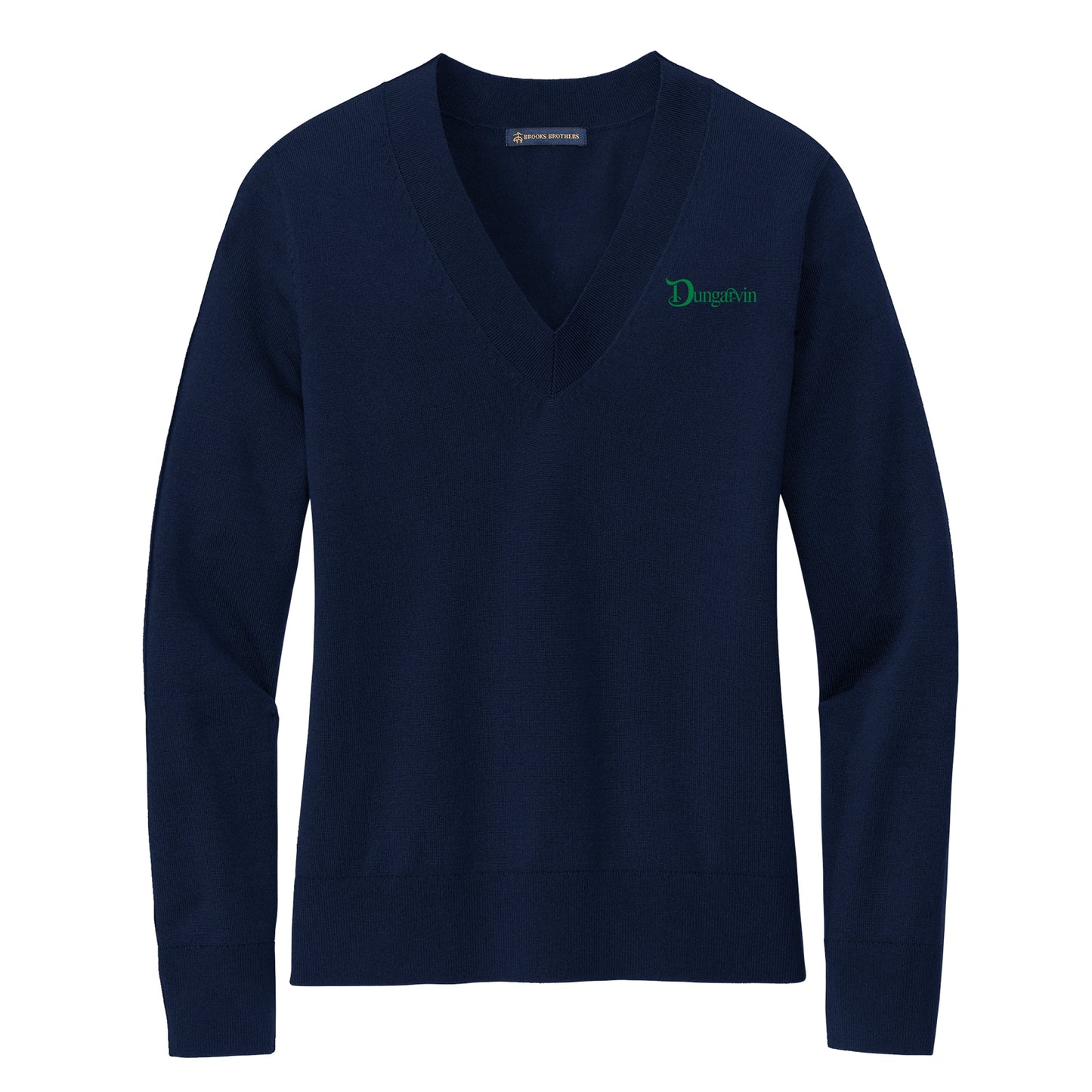 Ladies Brooks Brothers® Cotton Stretch V-Neck Sweater