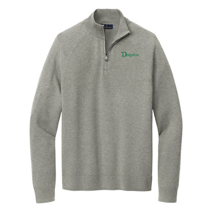 Men's Brooks Brothers® Cotton Stretch 1/4-Zip Sweater
