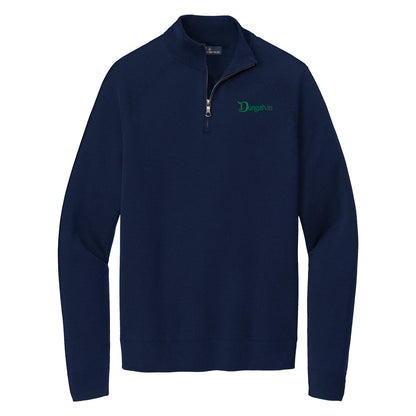 Men's Brooks Brothers® Cotton Stretch 1/4-Zip Sweater